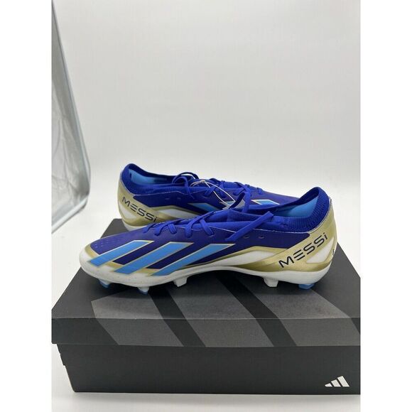 Adidas X Crazyfast League FG Messi Soccer Cleats Shoes Blue ID0712 Men Size 11.5 - Picture 7 of 10